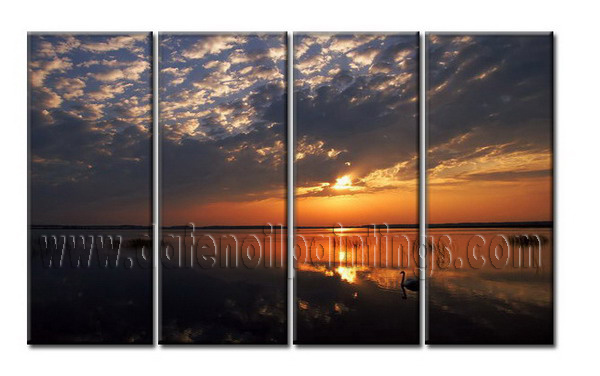 Modern Oil Paintings on canvas seascape painting -set08023