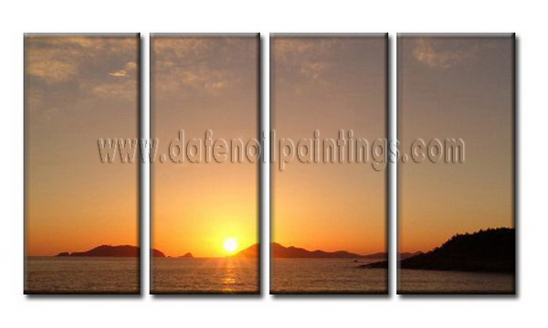 Modern Oil Paintings on canvas seascape painting -set08046