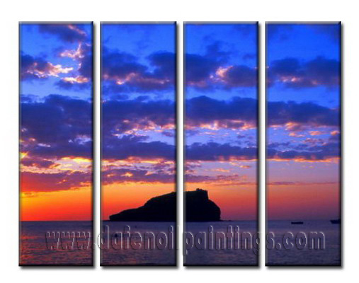 Modern Oil Paintings on canvas seascape painting -set08055