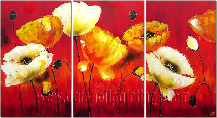 Modern flower oil painting