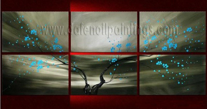 Modern Oil Paintings on canvas flower painting -set08096