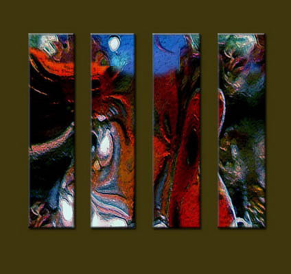 Modern Oil Paintings on canvas abstract painting -set10061