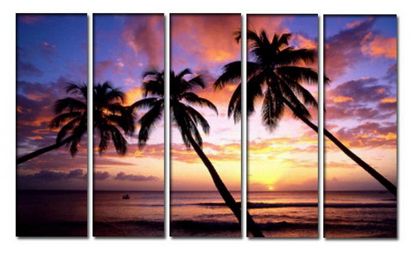 Modern Oil Paintings on canvas seascape painting -set10255