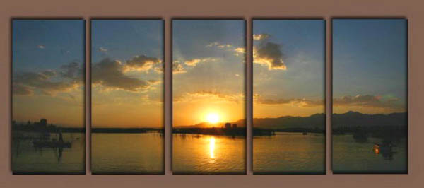 Modern Oil Paintings on canvas seascape painting -set10262