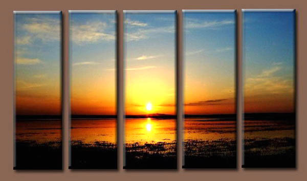 Modern Oil Paintings on canvas seascape painting -set10264