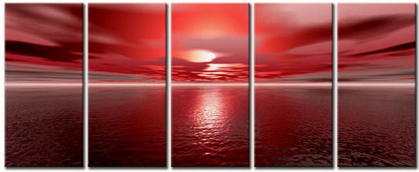 Modern Oil Paintings on canvas seascape painting -set10308