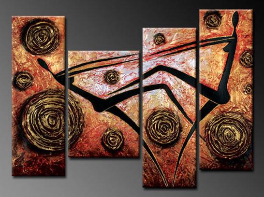 Modern Oil Paintings on canvas abstract painting -set12060