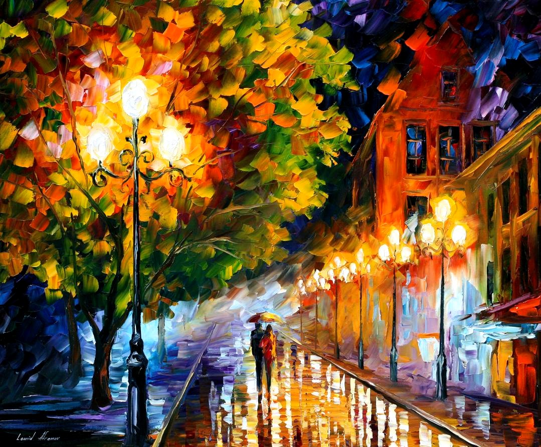 Modern impressionism palette knife oil painting