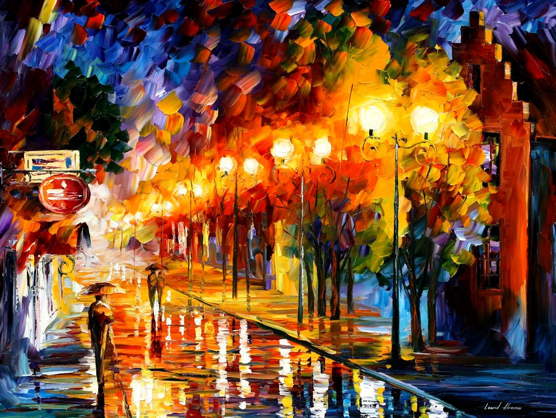 Modern impressionism palette knife oil painting