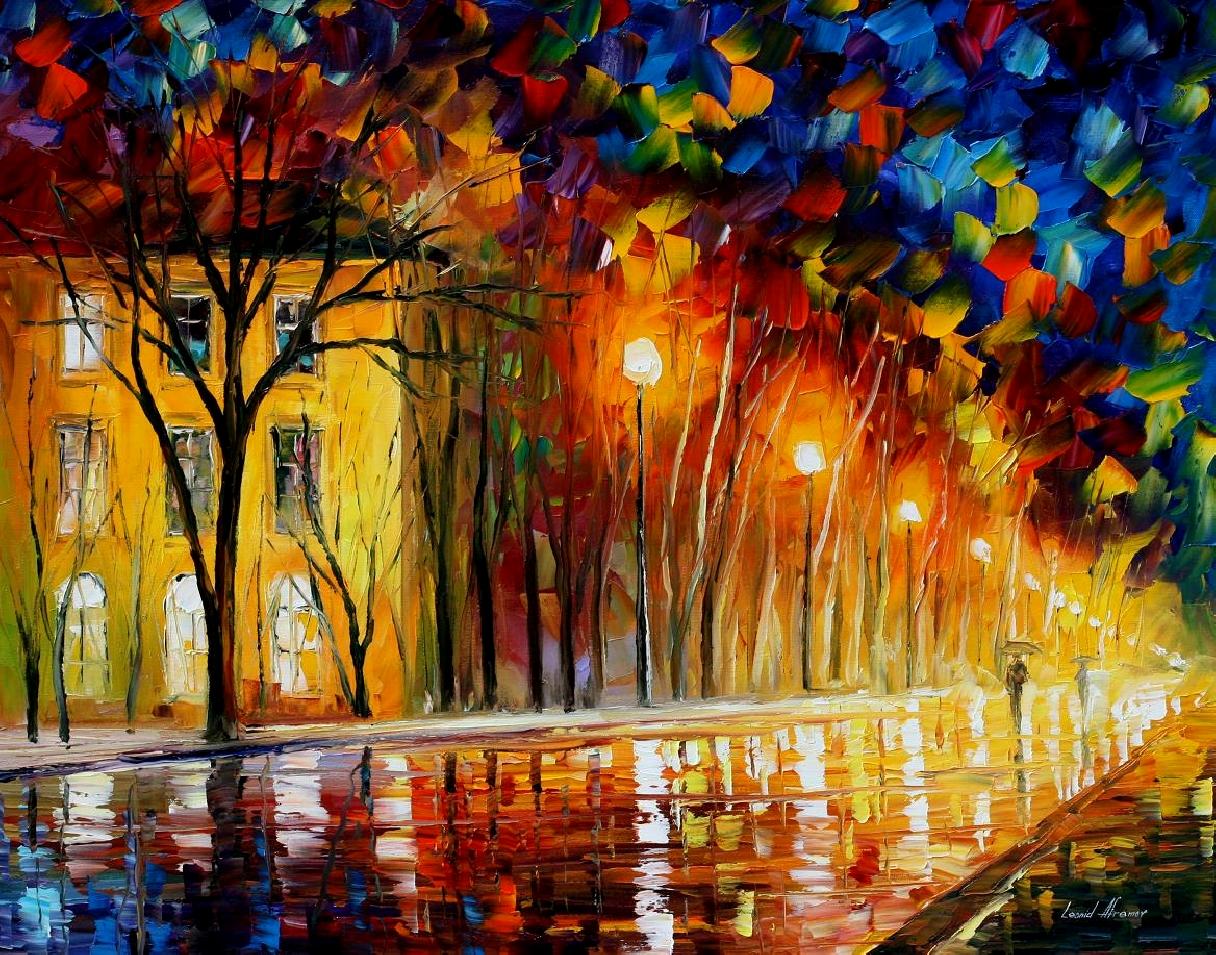 Modern impressionism palette knife oil painting