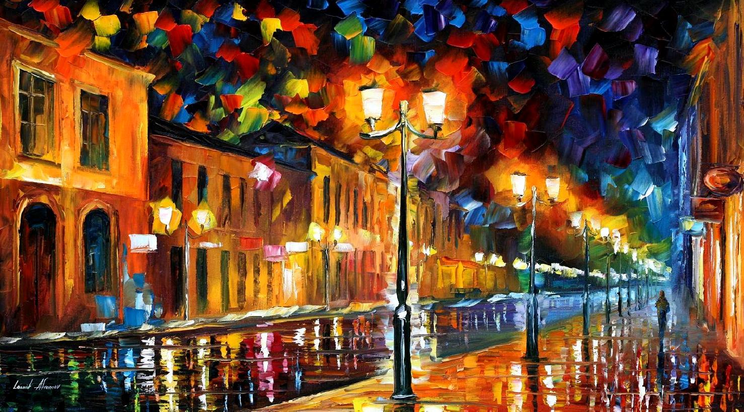 Modern impressionism palette knife oil painting