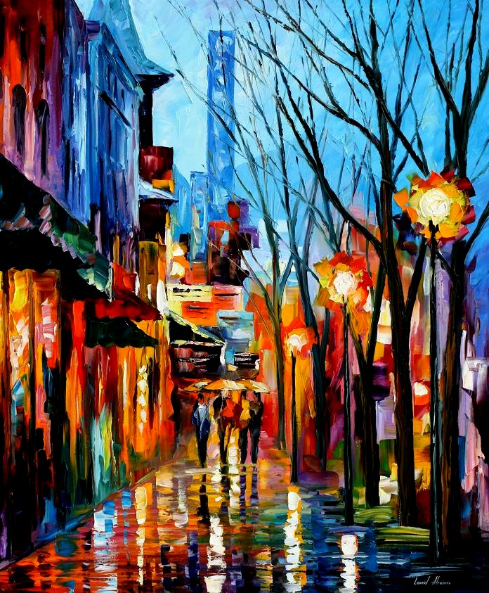 Modern impressionism palette knife oil painting