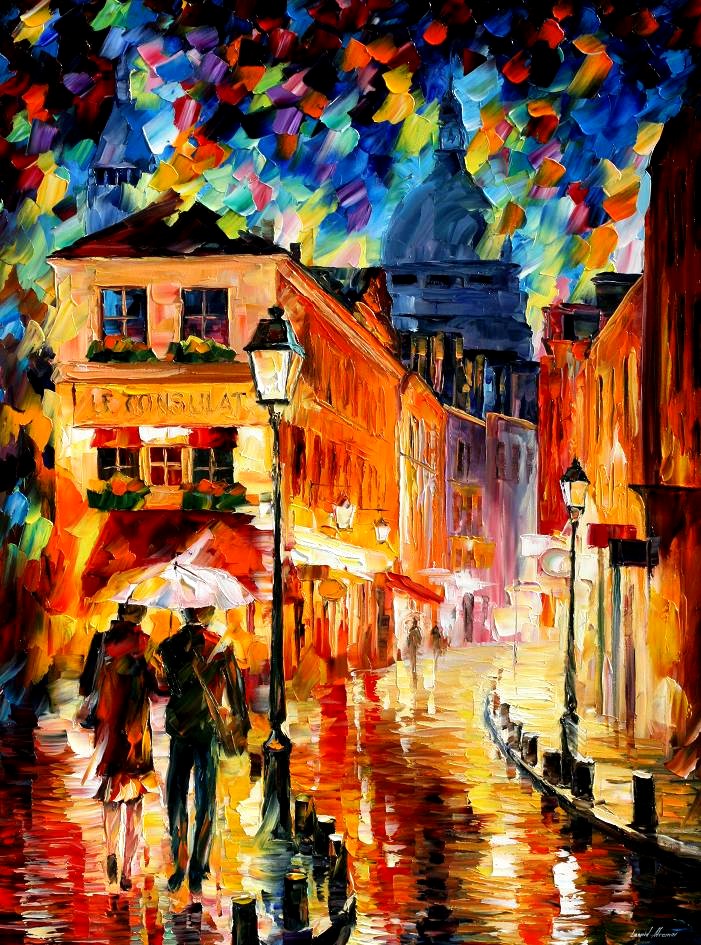 Modern impressionism palette knife oil painting