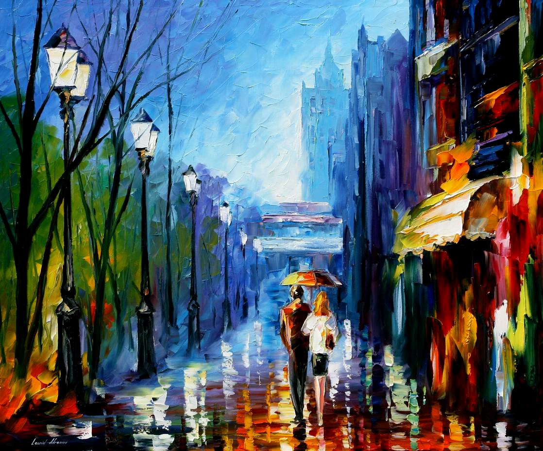 Modern impressionism palette knife oil painting