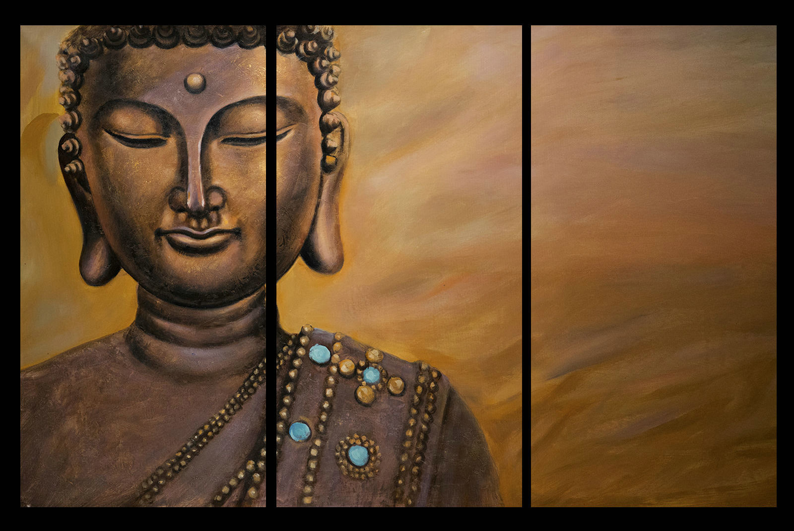 Contemporary zen art Buddha painting Buddha014