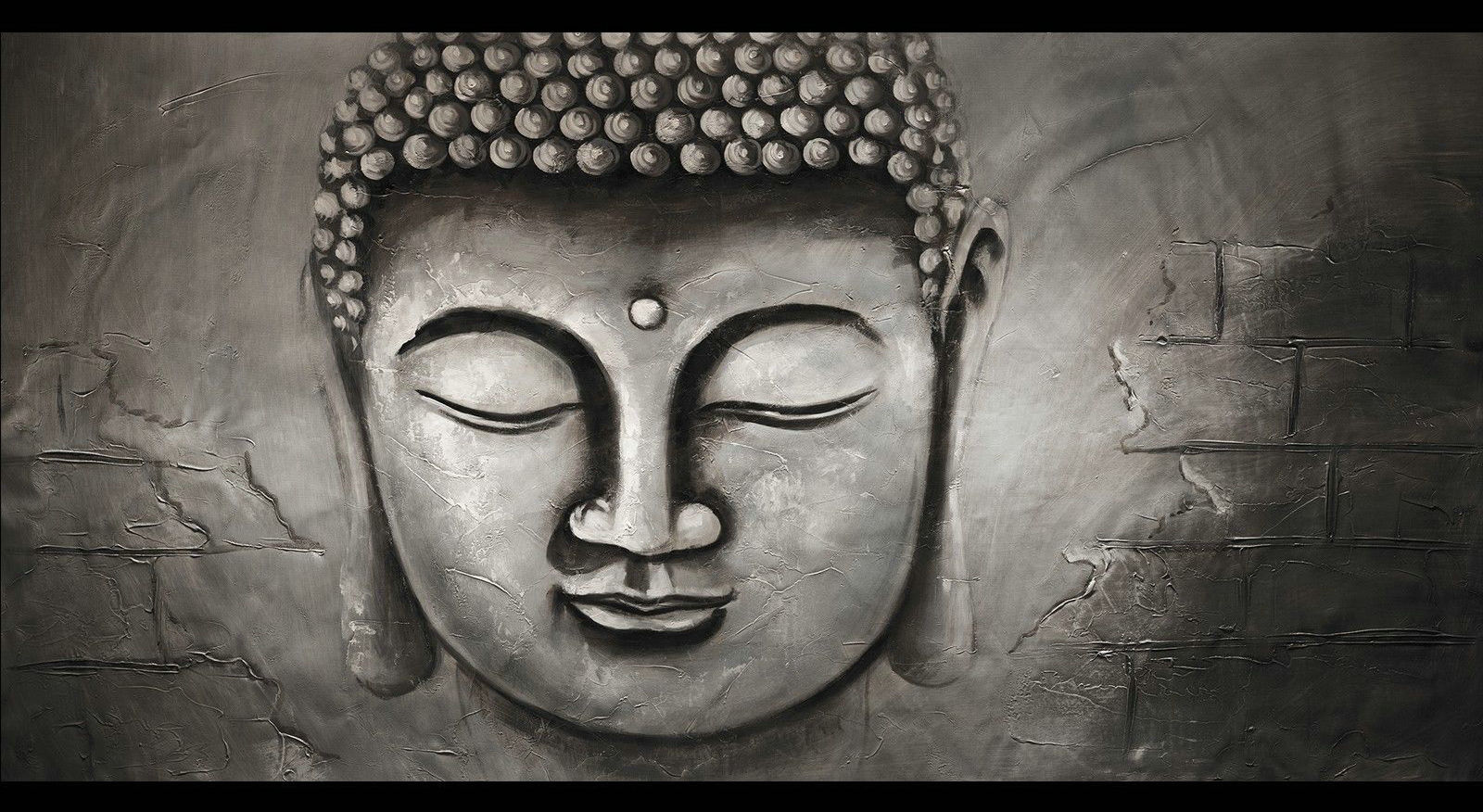 Contemporary zen art Buddha oil painting Buddha018