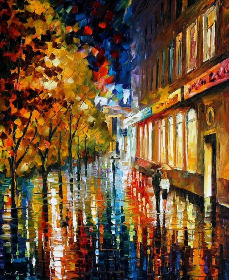 Modern impressionism palette knife oil painting