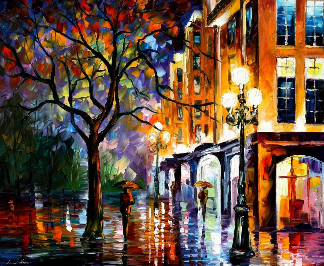 Modern impressionism palette knife oil painting kp15005