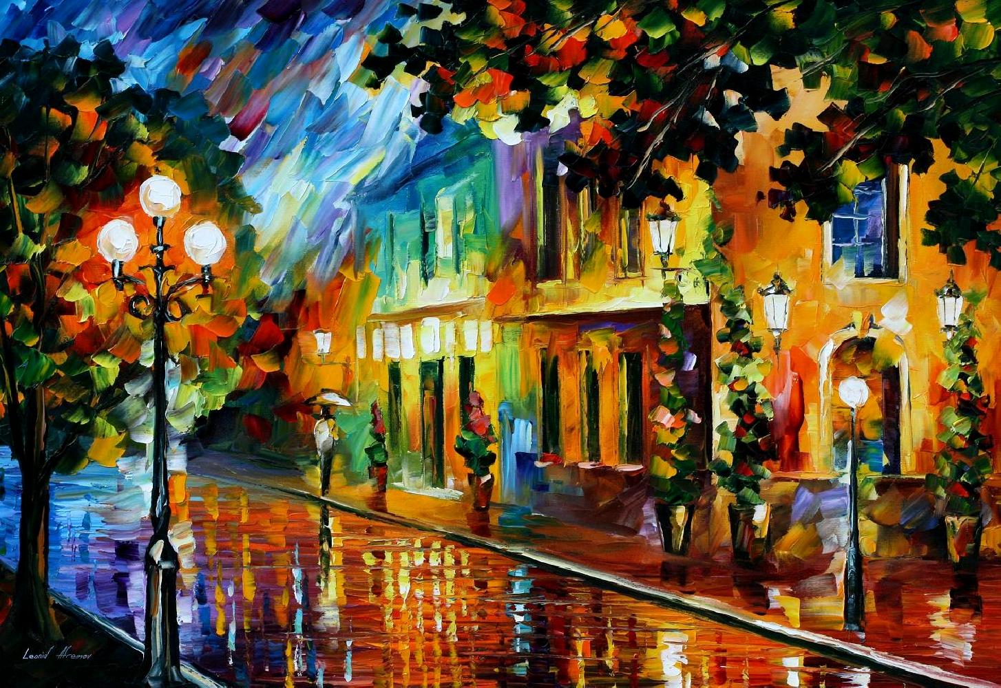 Modern impressionism palette knife oil painting