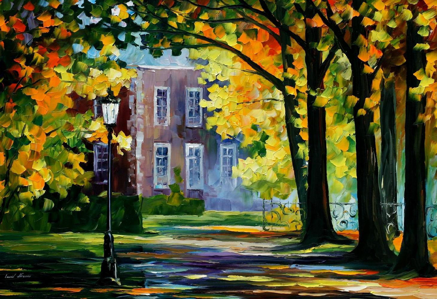 Modern impressionism palette knife oil painting kp15021