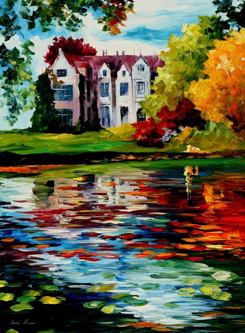 Modern impressionism palette knife oil painting