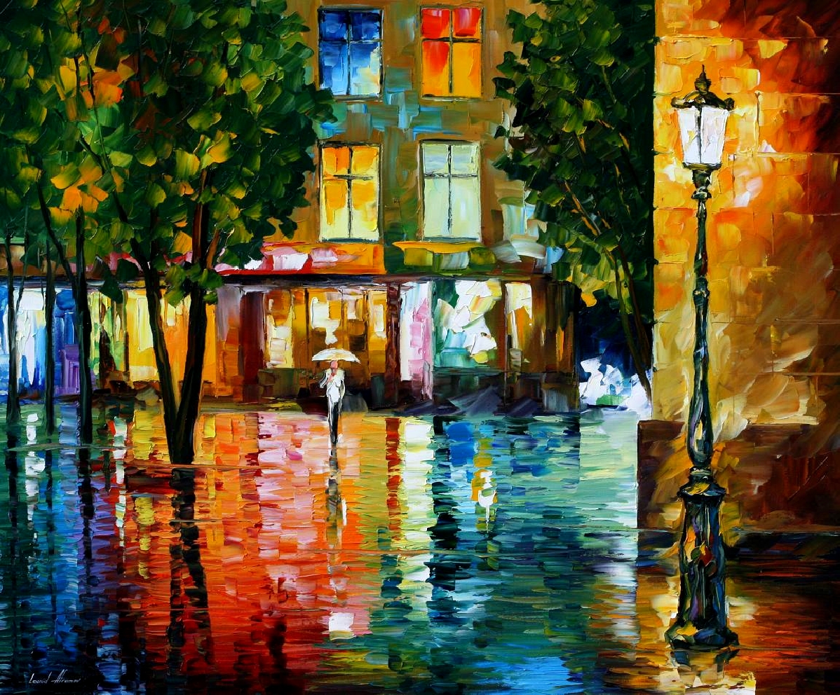 Modern impressionism palette knife oil painting