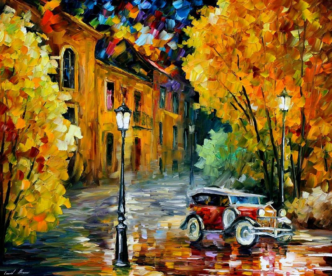 Modern impressionism palette knife oil painting