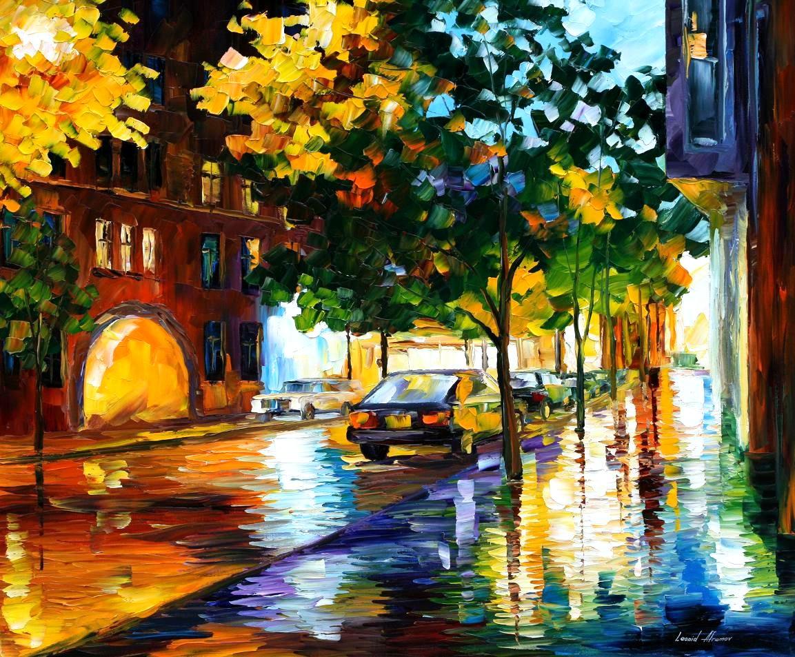 Modern impressionism palette knife oil painting