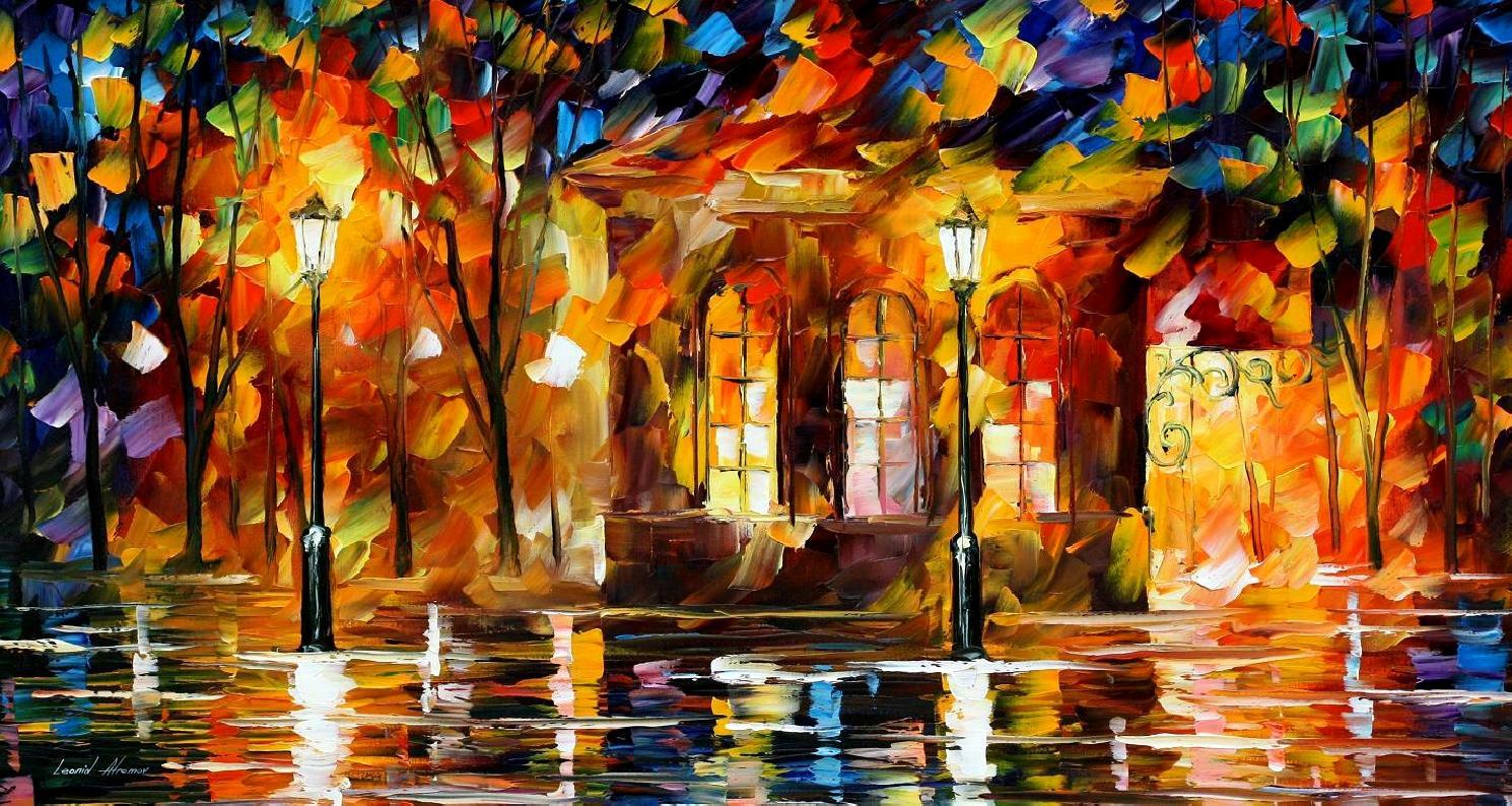 Modern impressionism palette knife oil painting