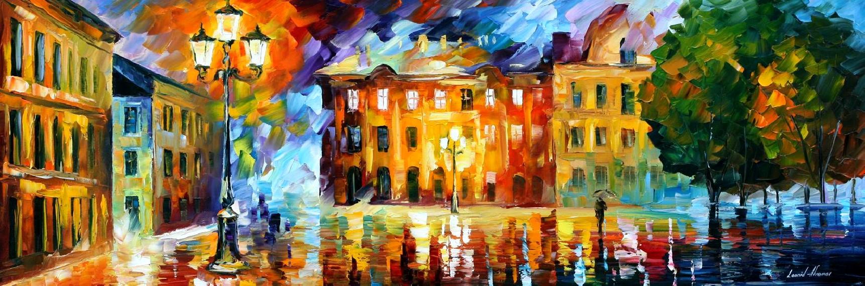 Modern impressionism palette knife oil painting