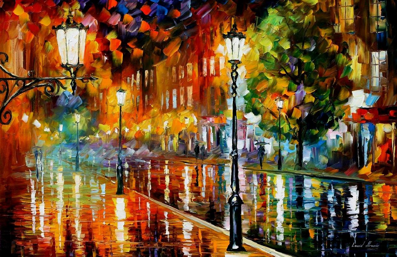 Modern impressionism palette knife oil painting kp15067