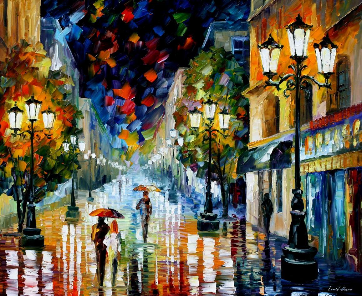 Modern impressionism palette knife oil painting kp15069