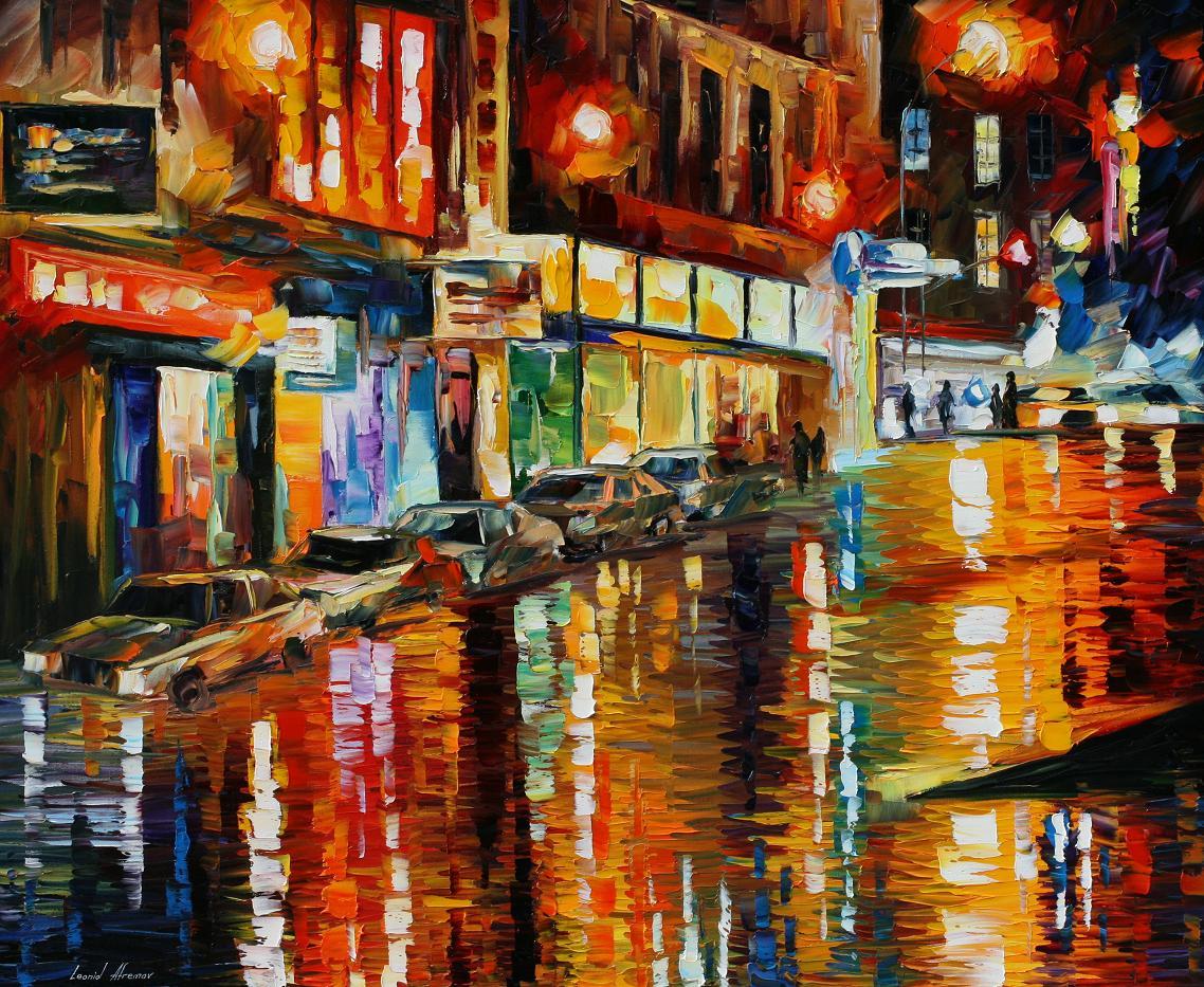 Modern impressionism palette knife oil painting