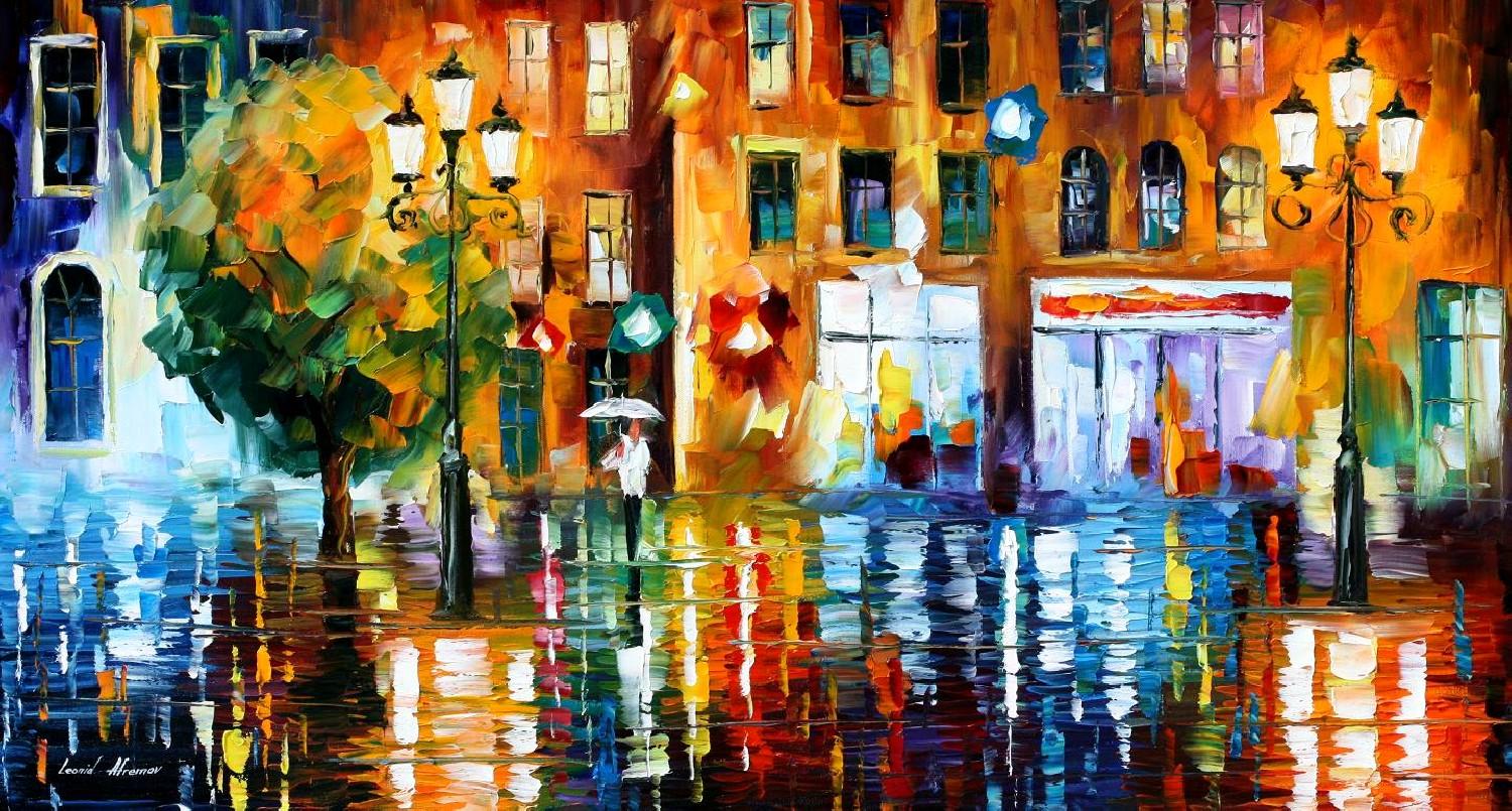 Modern impressionism palette knife oil painting