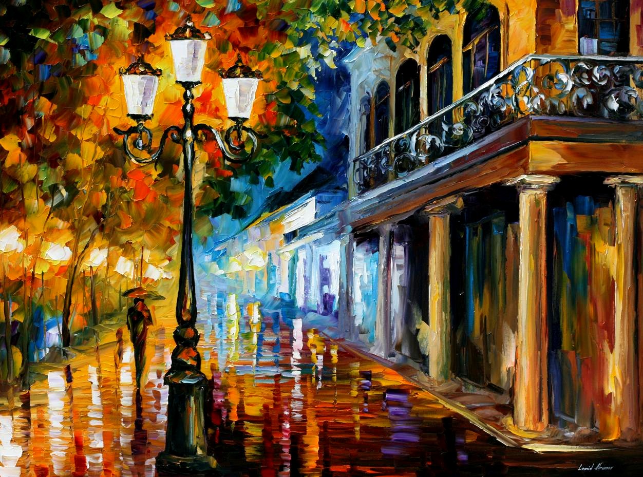 Modern impressionism palette knife oil painting