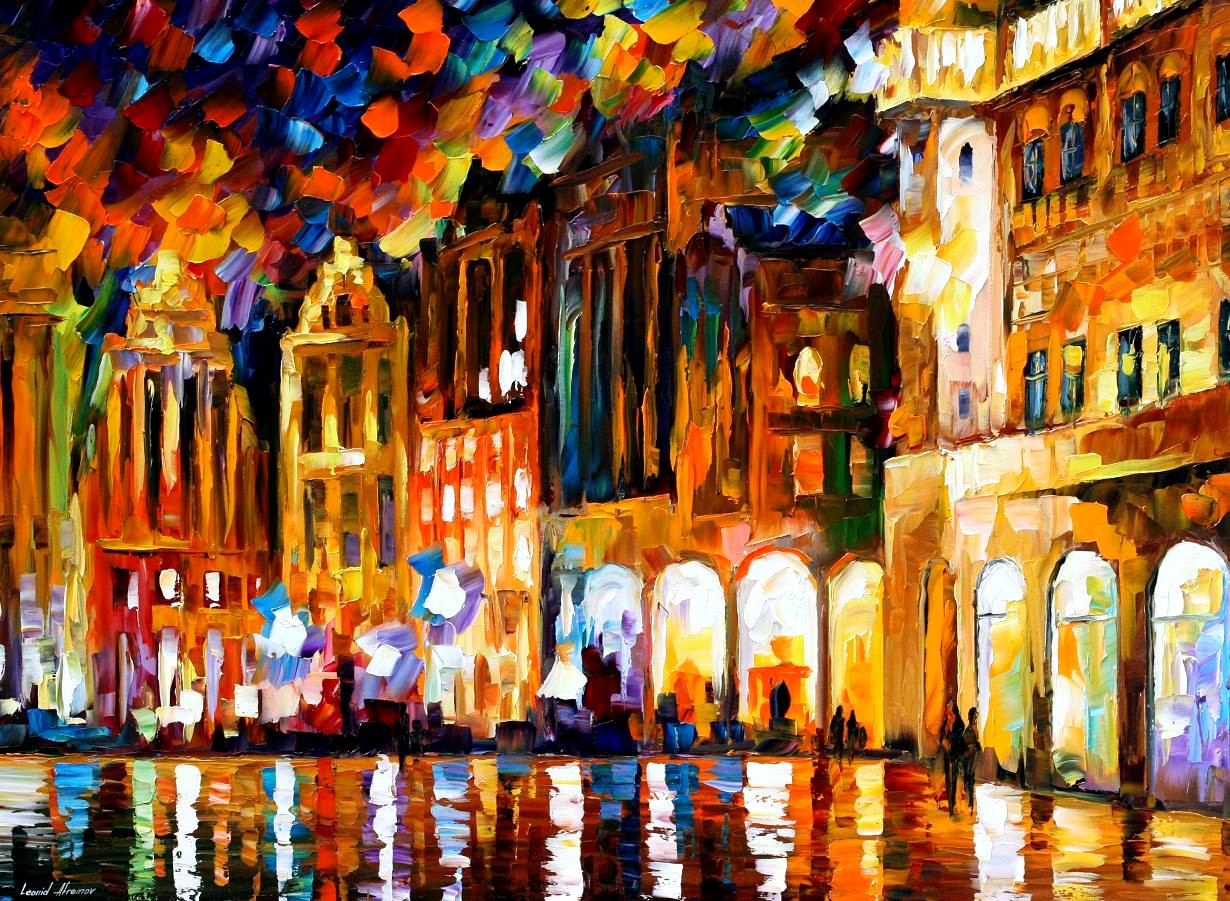 Modern impressionism palette knife oil painting