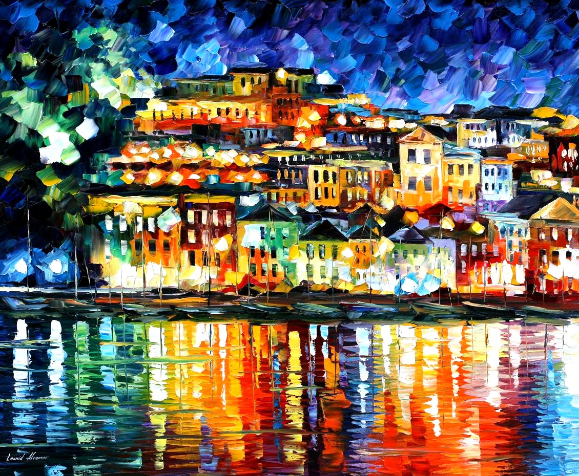 Modern impressionism palette knife oil painting