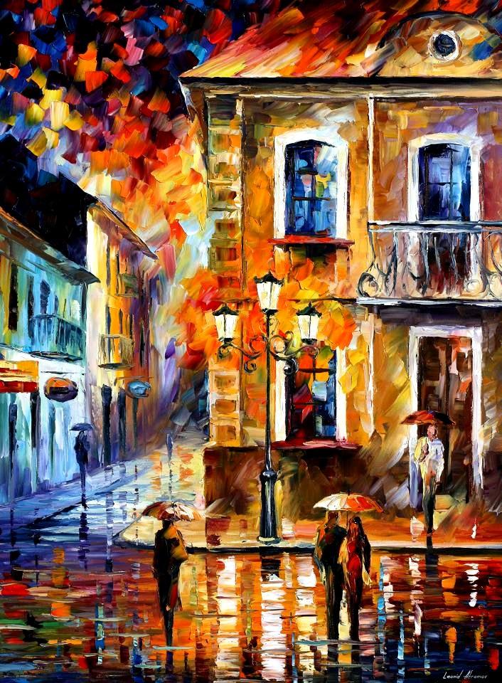 Modern impressionism palette knife oil painting