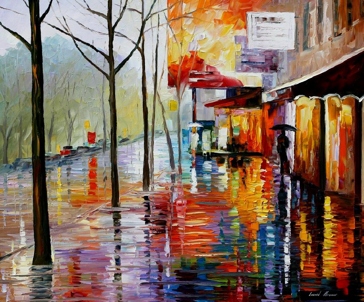Modern impressionism palette knife oil painting kp15233