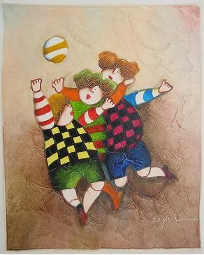 Dafen Oil Painting on canvas -child52 - Click Image to Close