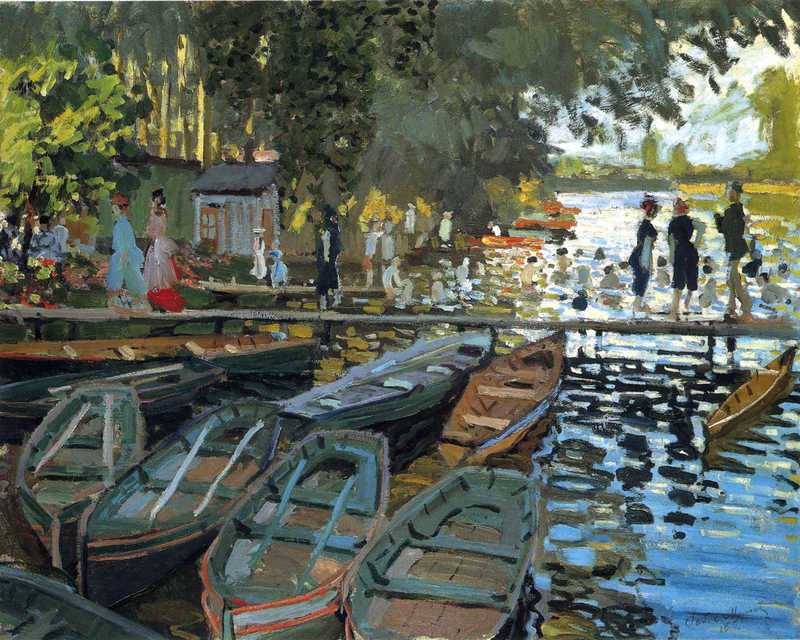 Cloude Monet Oil Paintings Bathers at La Grenouillere 1869