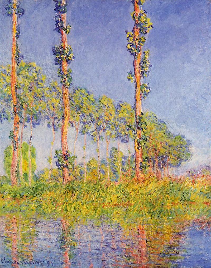 Cloude Monet Oil Paintings Three Trees, Autumn Effect 1891