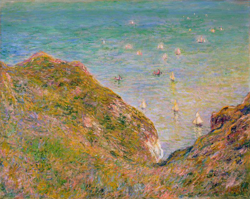 View from the Cliff at Pourville, Bright Weather 1882