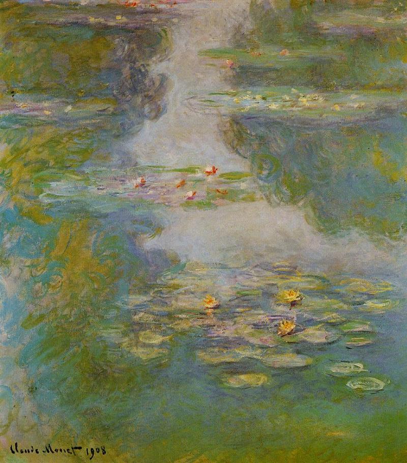 Cloude Monet Oil Painting Water Lilies 1908