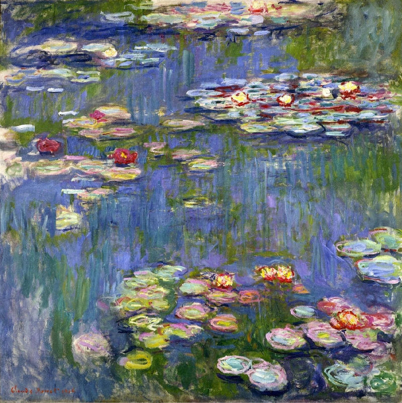 Cloude Monet Classical Oil Paintings Water Lilies 3 1916