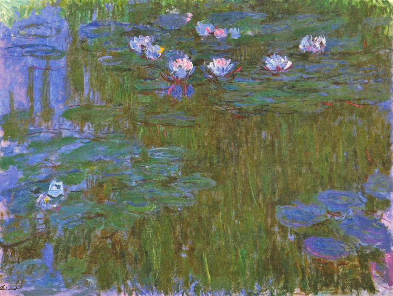 Cloude Monet Oil Paintings Water Lilies 5 1917