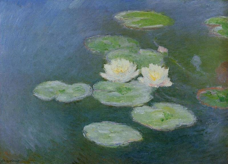 Cloude Monet Oil Paintings Water Lilies, Evening Effect 1899