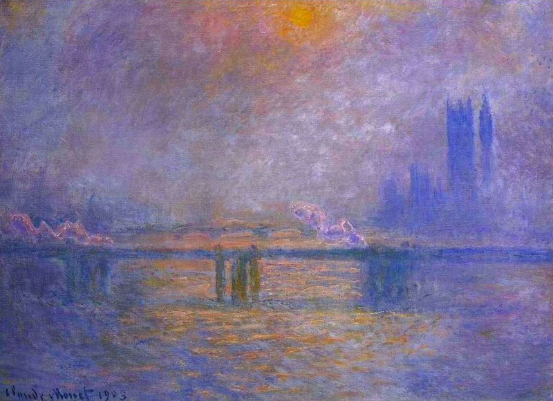 Cloude Monet Oil Paintings Charing Cross Bridge, The Thames 1903