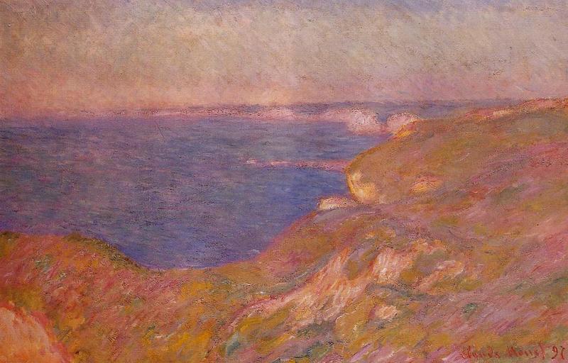 Cloude Monet Classical Oil Paintings Cliff near Dieppe 2 1897