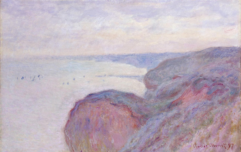 Cloude Monet Oil Paintings Cliff near Dieppe in the Morning 1897